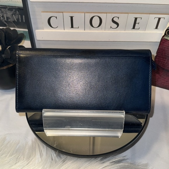 TAKEO KIKUCHI Folding Long Wallet EUC in Navy - Picture 3 of 12